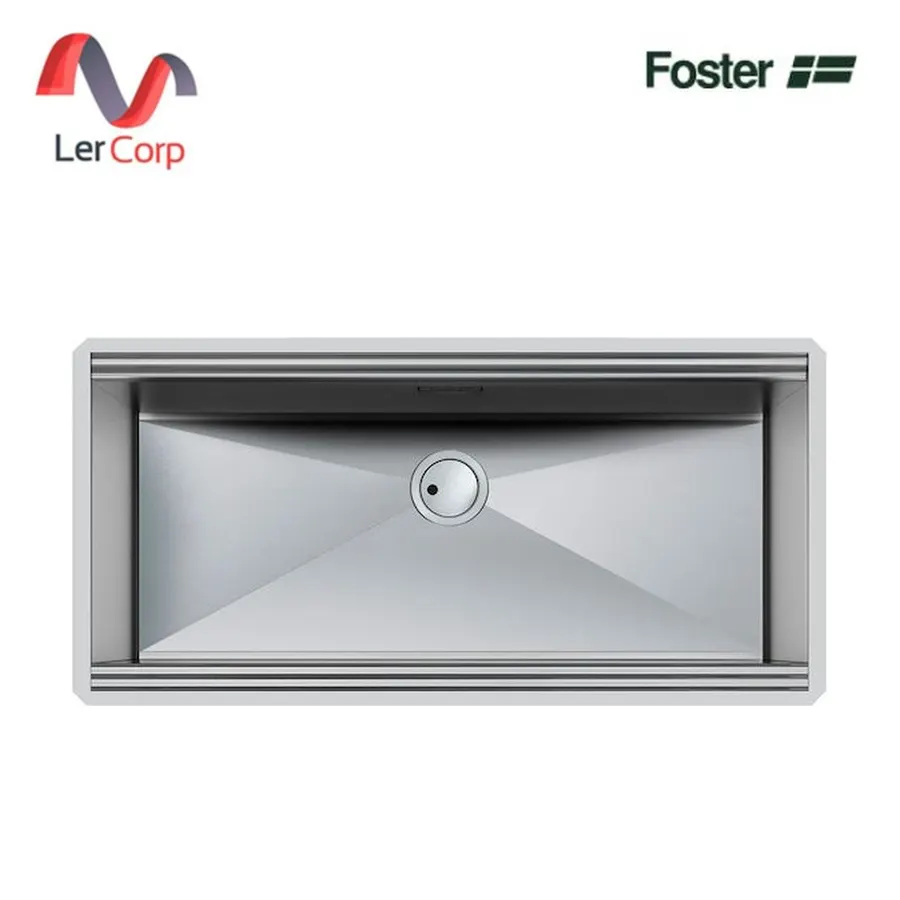 (Foster) อ่างล้างจานสแตนเลส 1 หลุม ติดตั้งแบบฝังใต้เคาน์เตอร์ รุ่น Milano (1015 850)