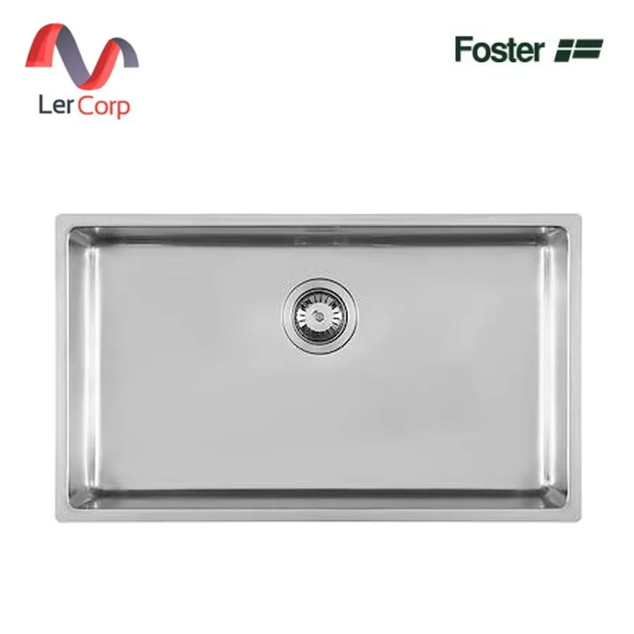 (Foster) อ่างล้างจานสแตนเลสสตีล AISI 304 แบบ 1 หลุม ติดตั้งใต้เคาน์เตอร์ ผิวสำเร็จ Foster brushed (2157 850)