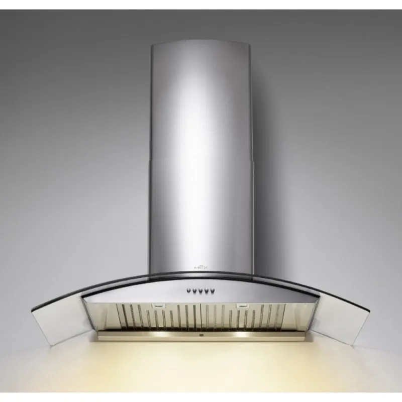 (MEX)เครื่องดูดควัน รุ่น KV7118BFX90 (กระจกทรงโค้ง)