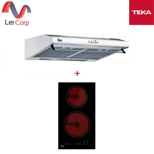 (TEKA) Range Hood Model C 605 + Built-in Electric Hob Model VE 2 NK
