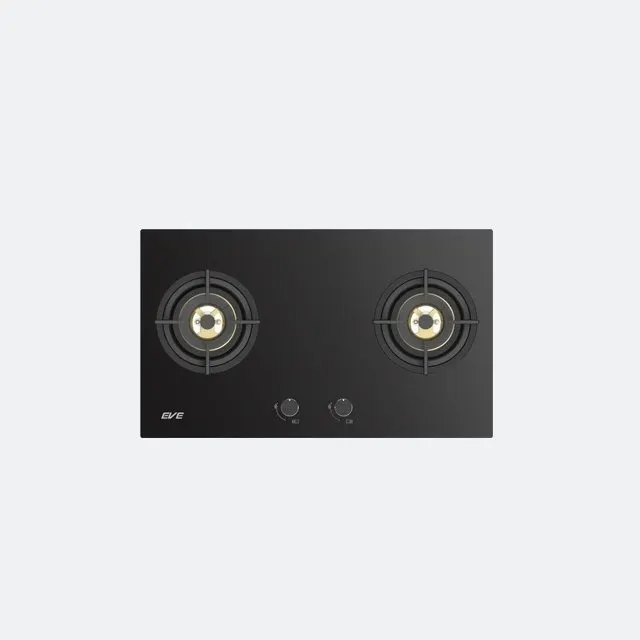 2-Burner Built-In Gas Cooktop Glass Base HBS76-2AMBHEFB